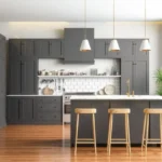 what colour goes with grey kitchen units